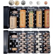 カウンター　ELECTRONIC COIN SORTER ② Digital 2-Row Canadian Coin Sorter with Coin Wrappers - Sorts up